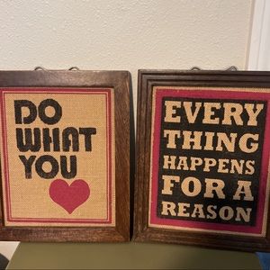 (Set of 2) Inspirational Wall Art.